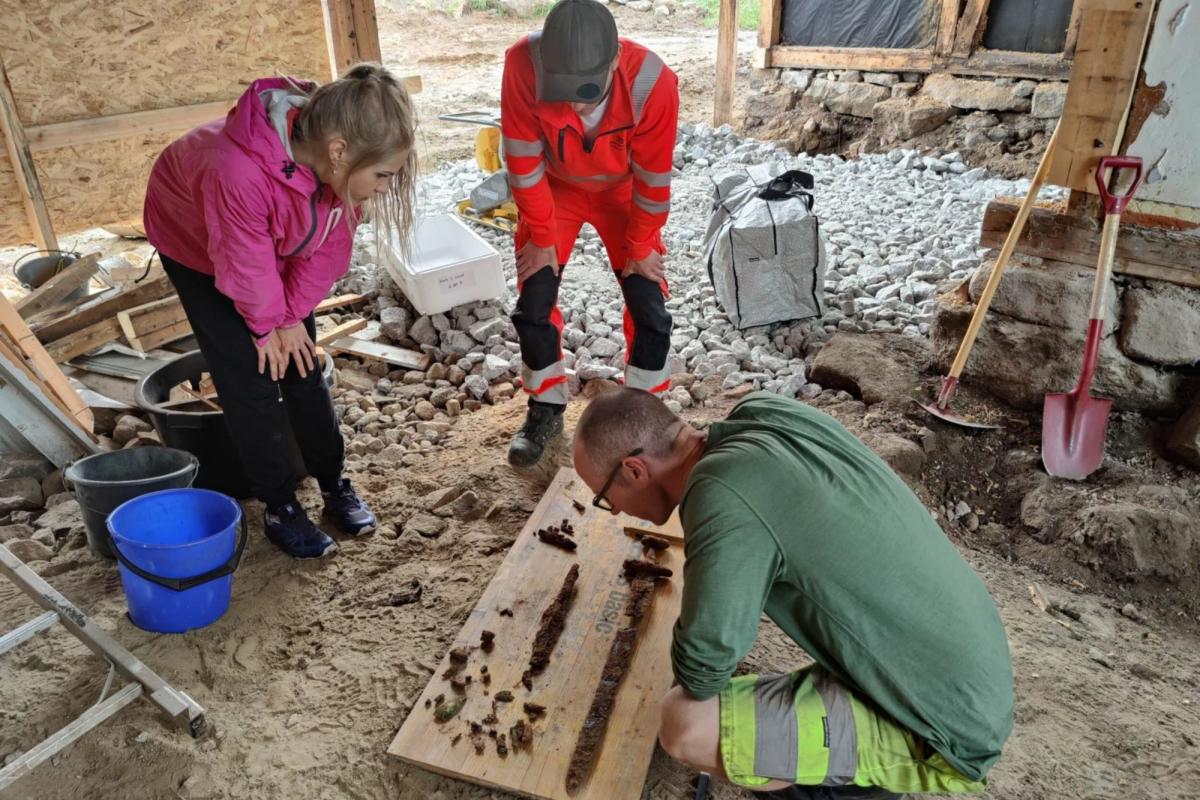 Descubren una extraordinaria espada vikinga