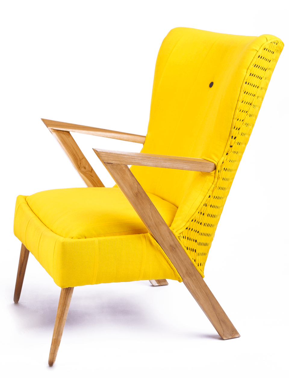 <p>How happy does this chair by <a href="https://www.ile-ila.com" rel="nofollow noopener" target="_blank" data-ylk="slk:Ilé Ilà;elm:context_link;itc:0;sec:content-canvas" class="link ">Ilé Ilà</a> in this lemon yellow fabric make you?</p>