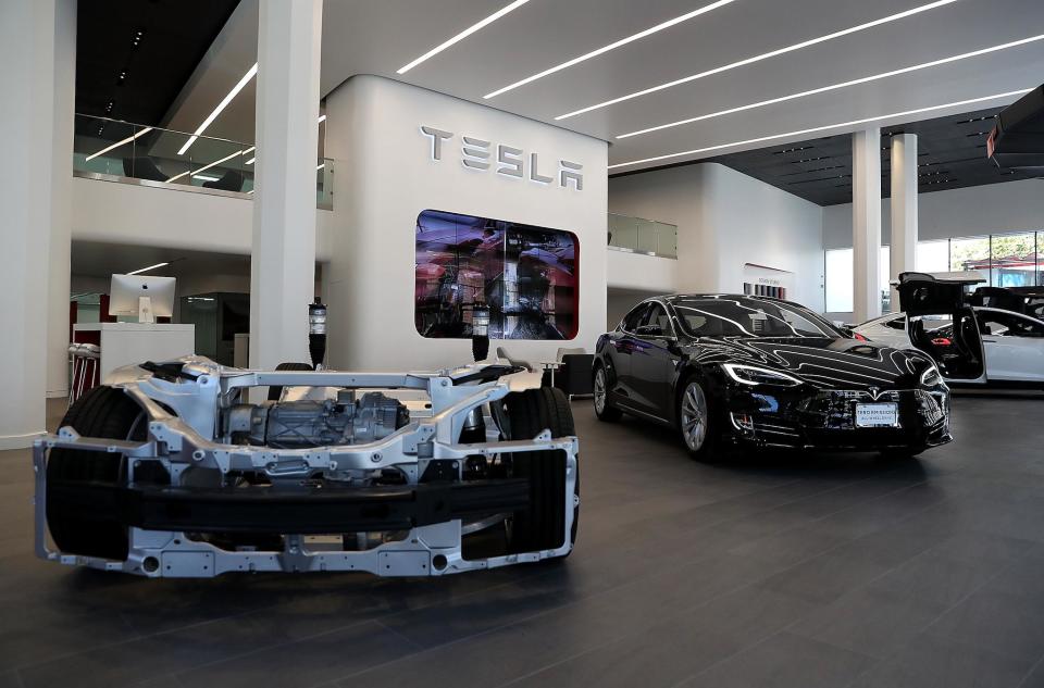 The update temporarily unlocked the full-battery potential for 75-kilowatt-hour Model S sedans and Model X SUVs, adding around 30 to 40 miles to their range: Getty
