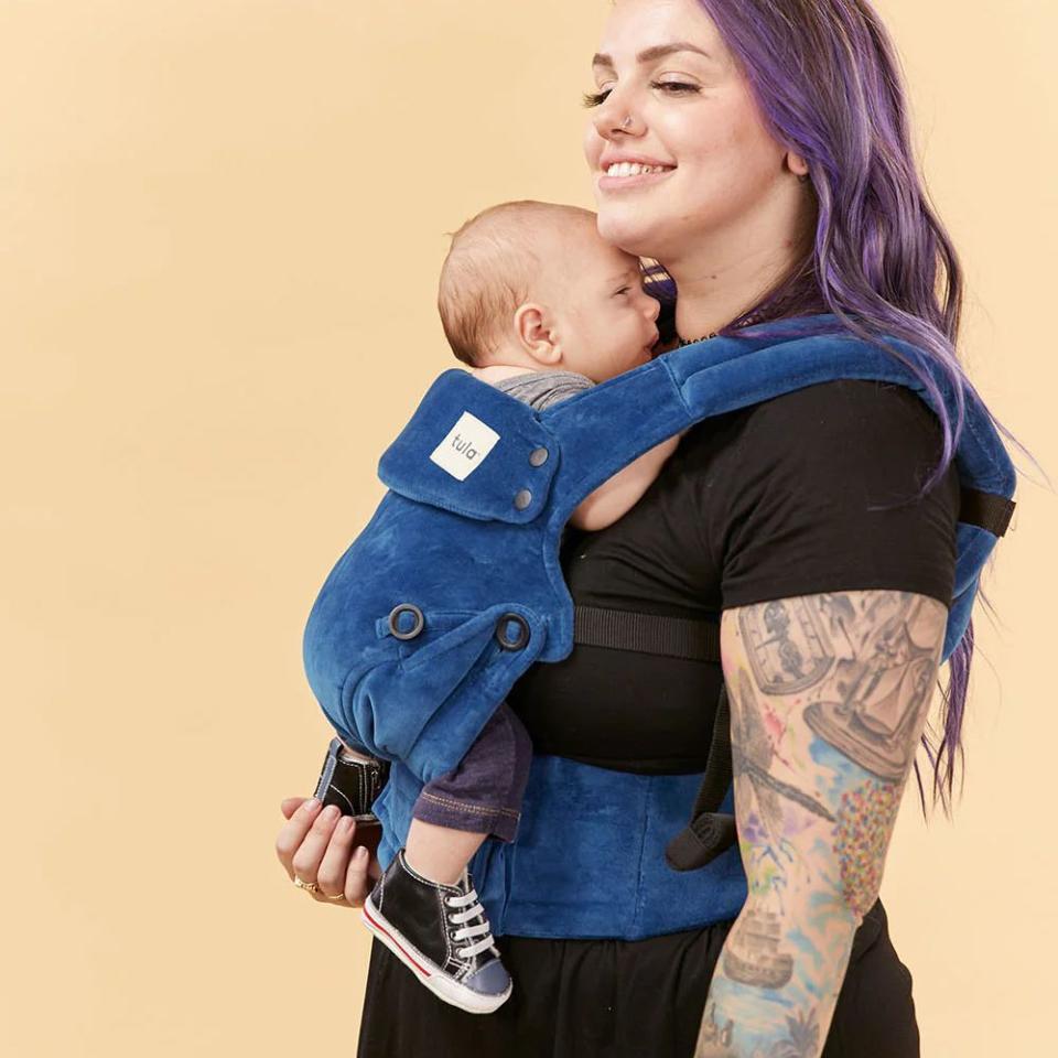 <p><a href="https://go.redirectingat.com?id=74968X1596630&url=https%3A%2F%2Fbabytula.com%2Fproducts%2Fsapphire-velour-explore-baby-carrier&sref=https%3A%2F%2Fwww.womansday.com%2Frelationships%2Ffamily-friends%2Fg45587140%2Fgift-ideas-for-new-moms%2F" rel="nofollow noopener" target="_blank" data-ylk="slk:Shop Now;elm:context_link;itc:0;sec:content-canvas" class="link ">Shop Now</a></p><p>Velour Explore Baby Carrier</p><p>babytula.com</p><p>$199.00</p><span class="copyright">Tula</span>