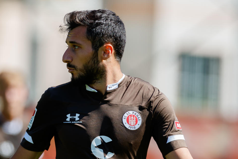 St. Pauli released Cenk Sahin after a post in support of Turkey's invasion of Syria. (Photo by TF-Images/Getty Images)