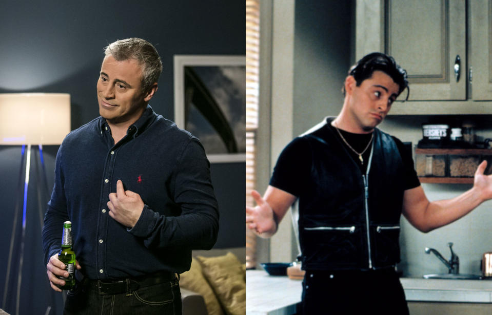 Matt LeBlanc in ‘Episodes’ and ‘Friends’ (Photo: Showtime/Everett Collection)