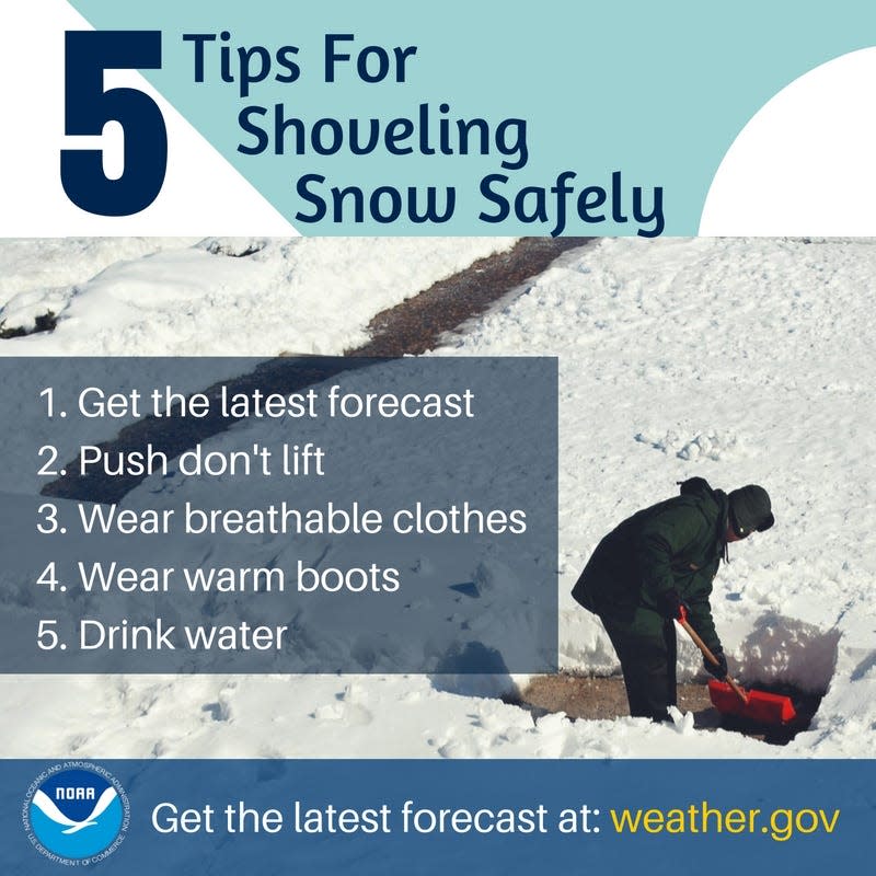 Snow shoveling tips