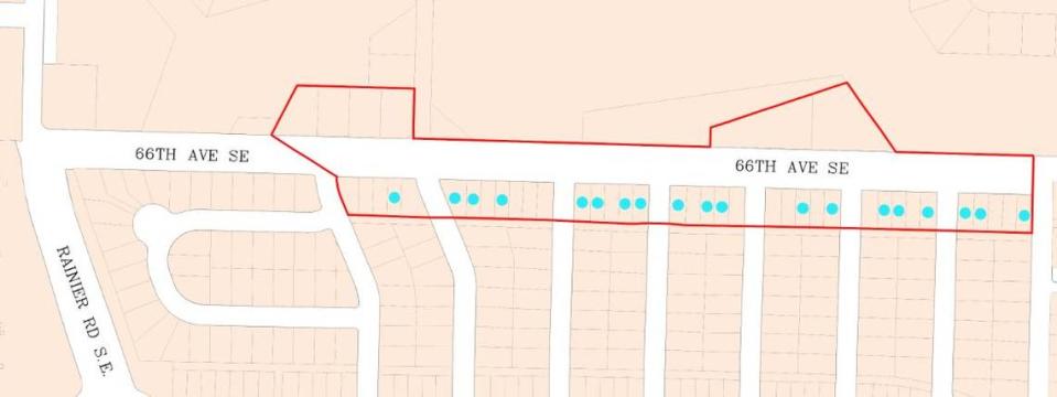 A map of 66th Avenue Southeast in Lacey. City of Lacey/Courtesy