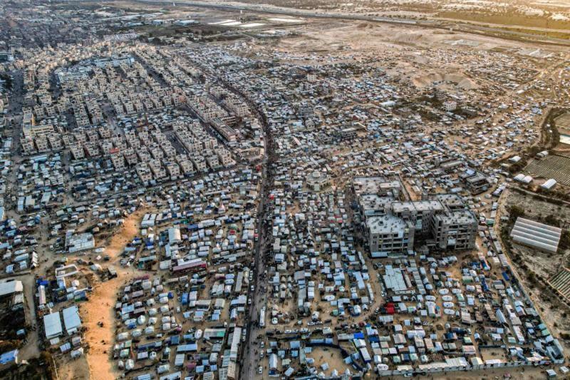 Vista aérea de Rafah