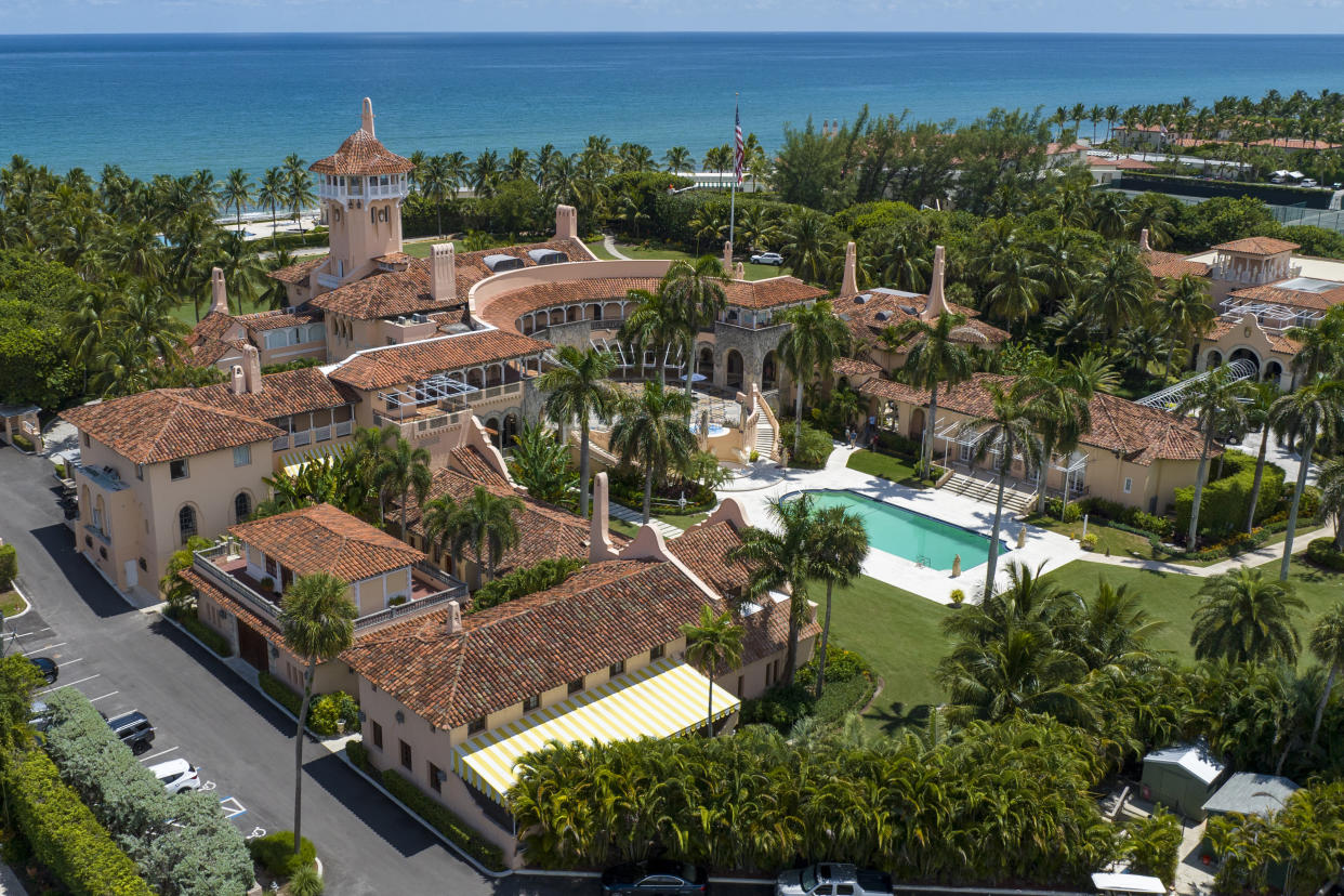 Former President Donald Trump's Mar-a-Lago estate in Palm Beach, Fla. (AP)