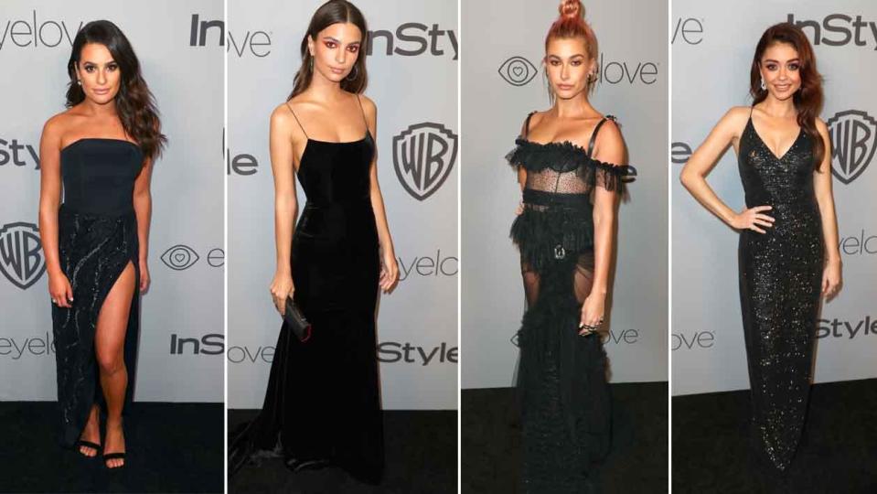 All-black dress code continues at Golden Globes after party