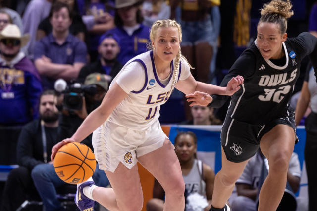 LSU women's basketball survives against Rice in NCAA Tournament opener -  Yahoo Sports