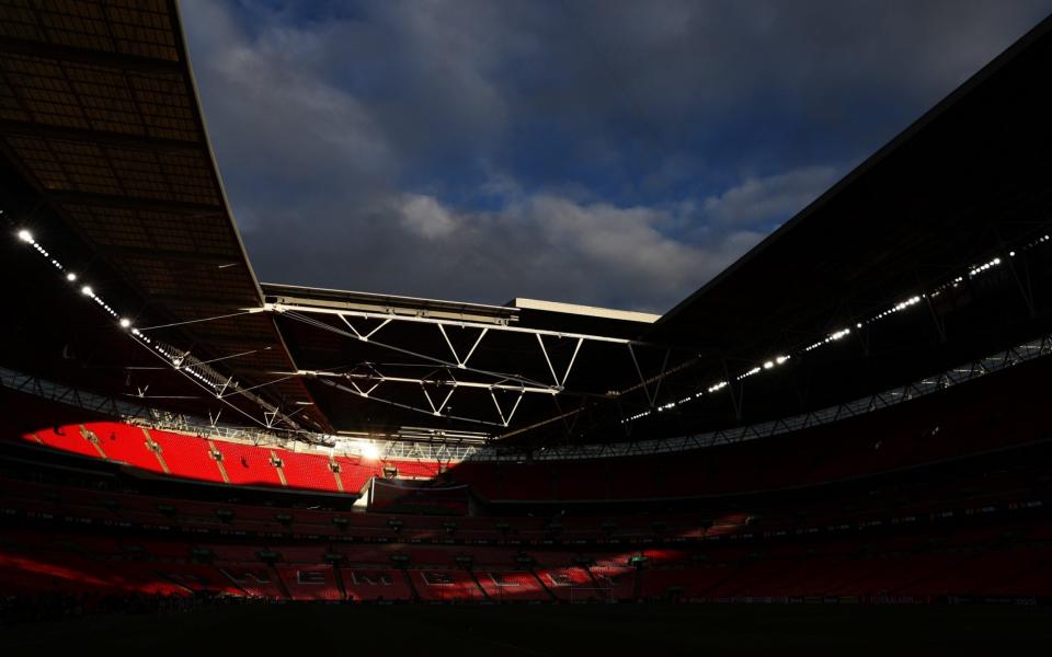 The sun sets at Wembley - Getty