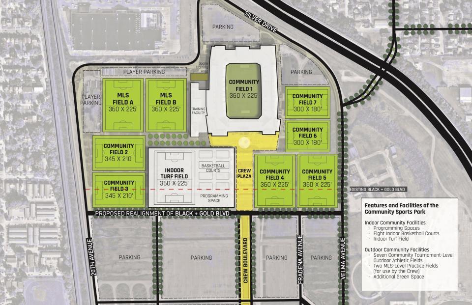 The original vision for the recreation park on the site of Mapfre Stadium