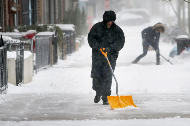 Major Blizzard Hammers East Coast With High Winds And Heavy Snow Getty/Spencer Platt