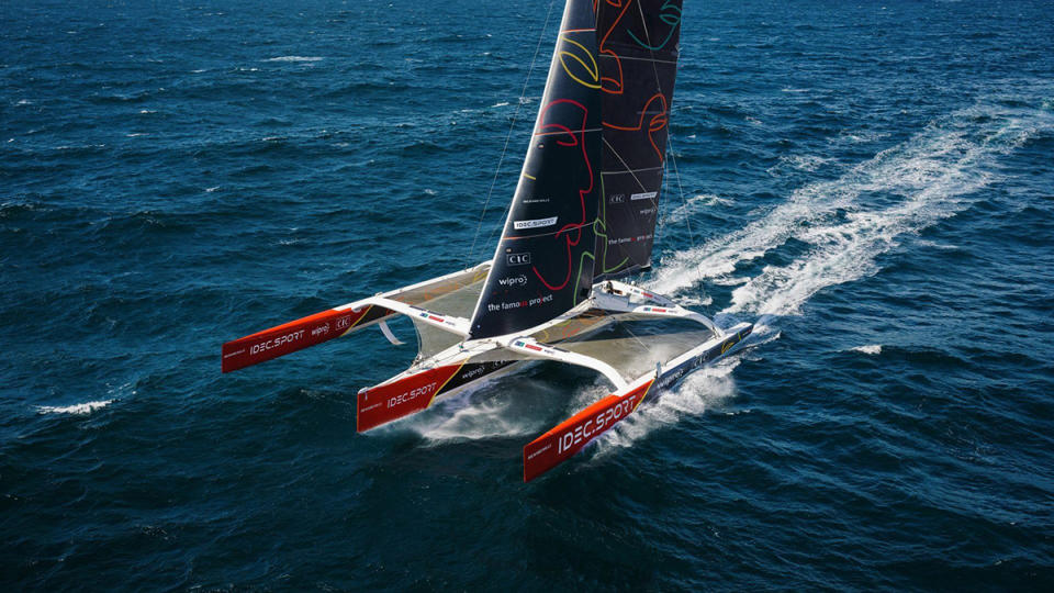 The 105-foot Idec Sport trimaran