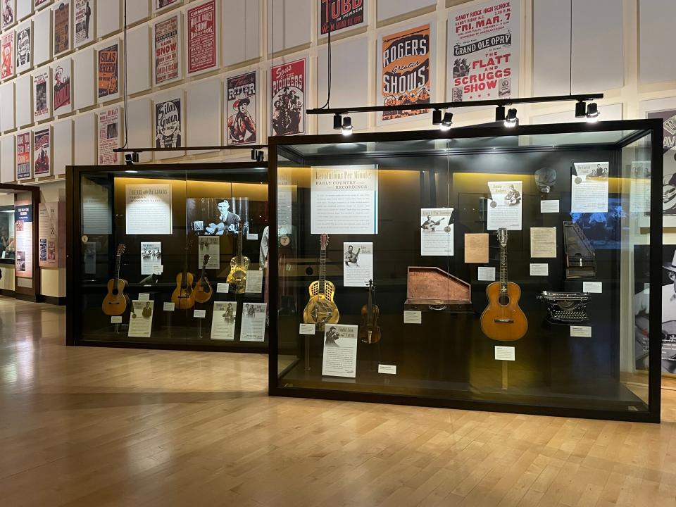 The Country Music Hall of Fame and Museum features exhibitions on the musical genre and its history.