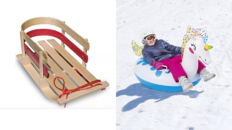 best places you can buy sleds and snow tubes: Target