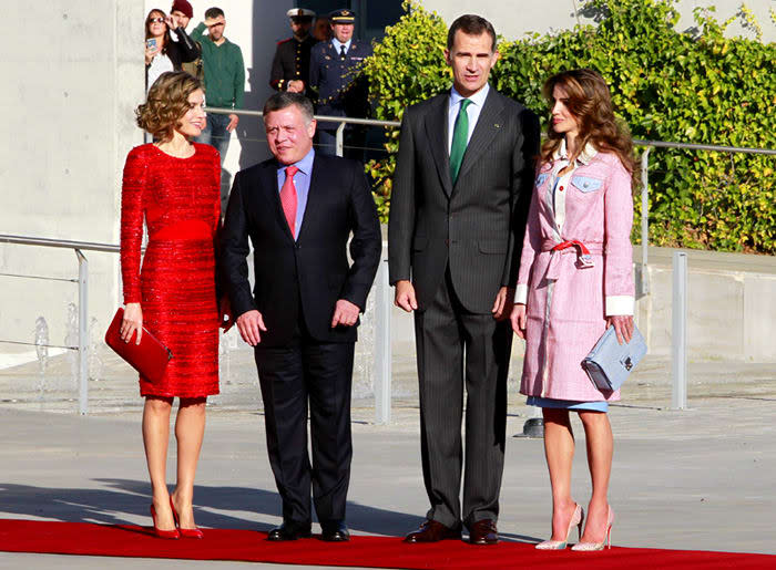 Don Felipe y doña Letizia, con los Reyes jordanos