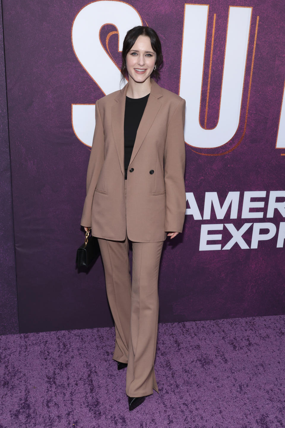 NEW YORK, NEW YORK - APRIL 18: Rachel Brosnahan attends the "Suffs" Broadway Opening Night at Music Box Theatre on April 18, 2024 in New York City. (Photo by Cindy Ord/Getty Images)