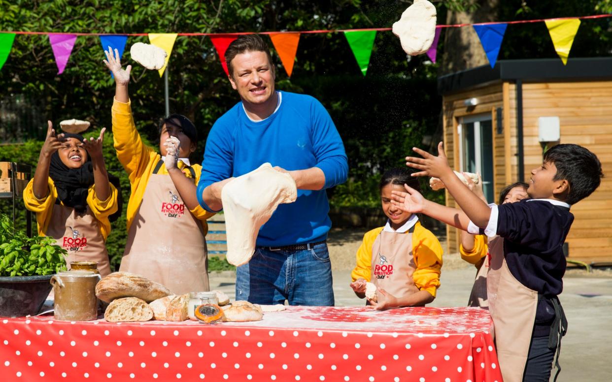 The Jamie Oliver Food Foundation has said that fundraising sales of sugary treats send out the wrong message about healthy eating  - Getty Images Europe