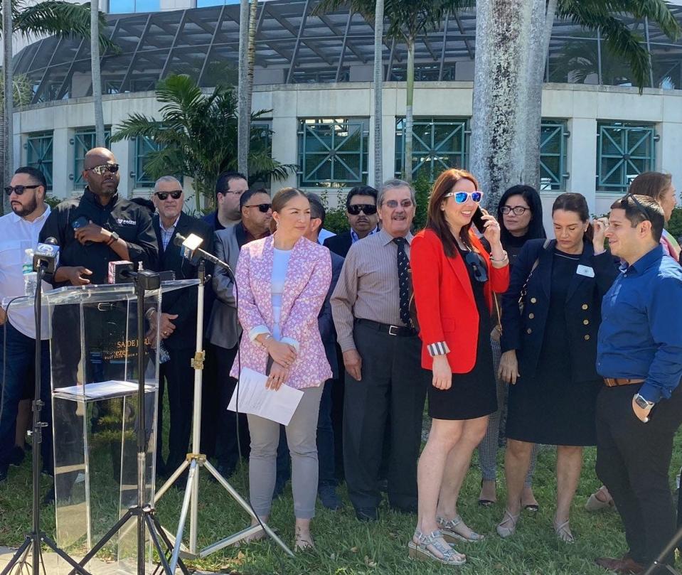 Palm Beach County Hispanic leaders representing opposite political views Monday urged Gov. Ron DeSantis not to sign a controversial anti-immigration measure approved by lawmakers.