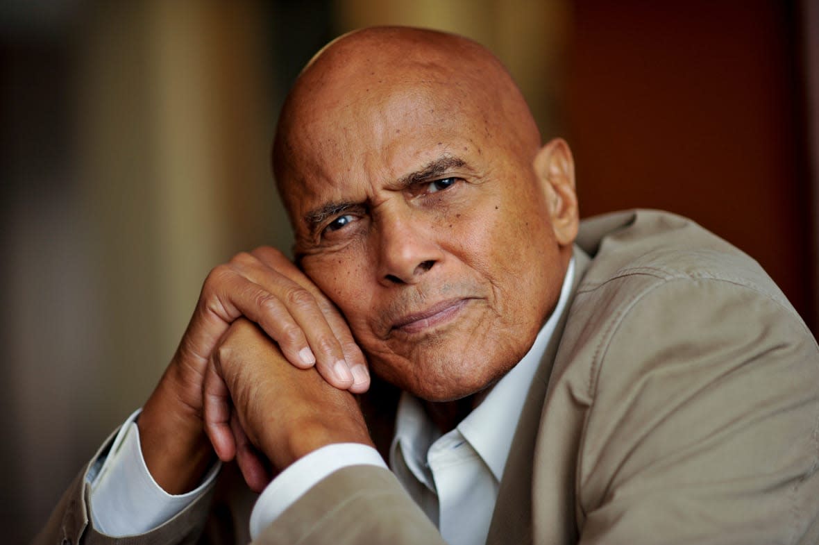 Harry Belafonte sits for a portrait on Sept. 27, 2011 in his New York office. (Credit: Robert Deutsch, USA TODAY via Imagn Content Services)