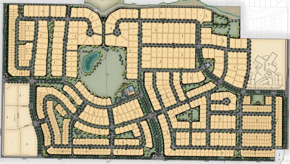 A large subdivision proposed in Eagle would include 222 townhouses and 391 single family homes.