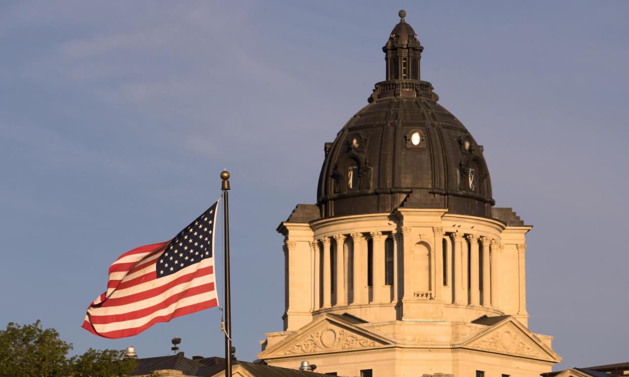 <span>The capitol building in Pierre, South Dakota, on 9 August 2017.</span><span>Photograph: Chris Boswell/Getty Images/iStockphoto</span>