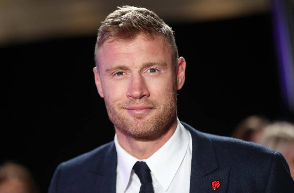 Andrew "Freddie" Flintoff during the Pride Of Britain Awards 2018, in partnership with TSB, honouring the nation's unsung heroes and recognising the amazing achievements of ordinary people, held at the Grosvenor House Hotel, London. (Photo by Steve Parsons/PA Images via Getty Images)