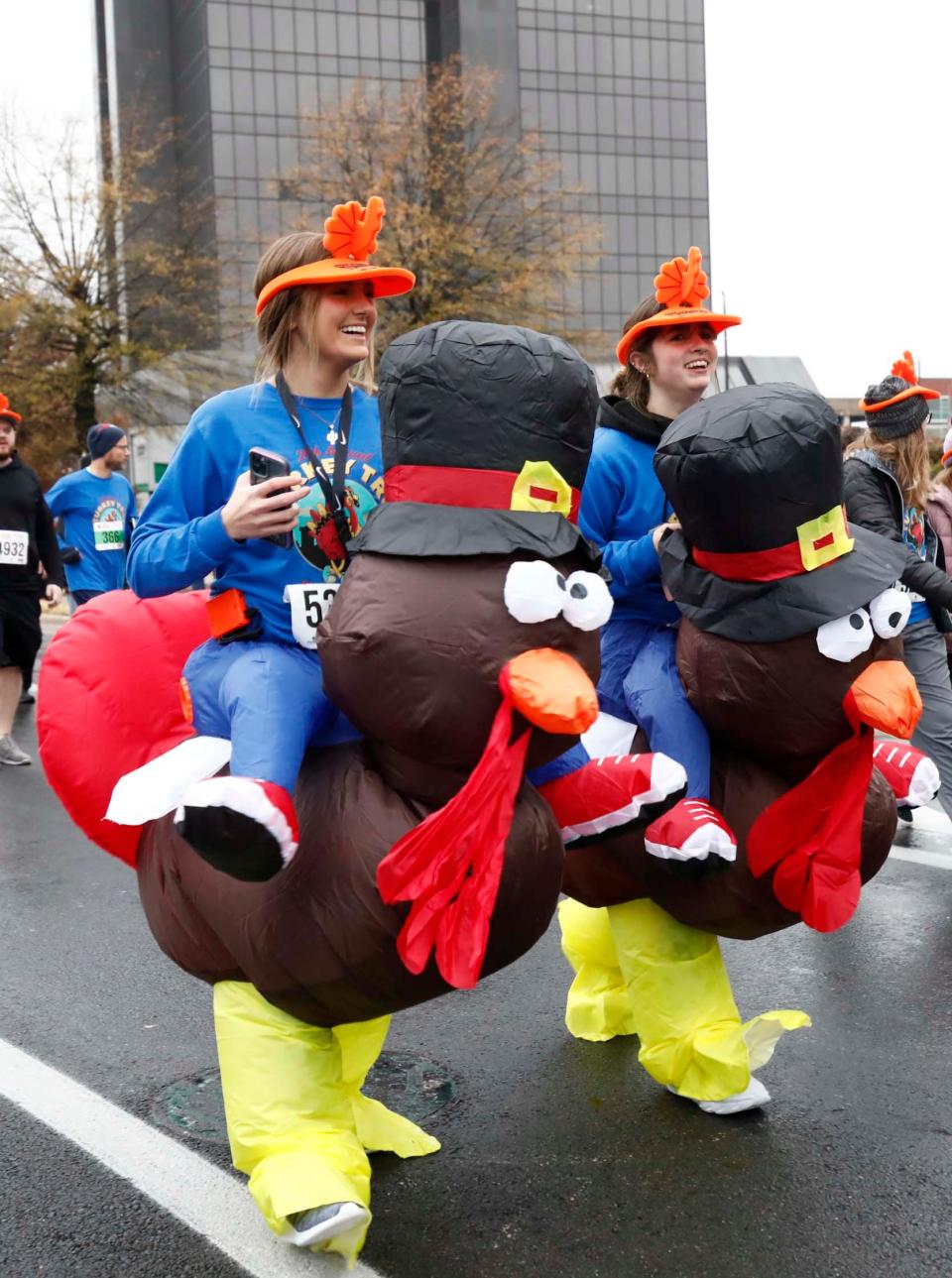 Scenes from the 28th Annual Turkey Trot 5K Run/Walk in downtown Springfield on Nov. 24, 2022.