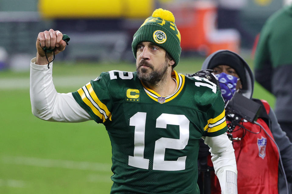 Football-Spieler Aaron Rodgers. (Bild: Stacy Revere/Getty Images)