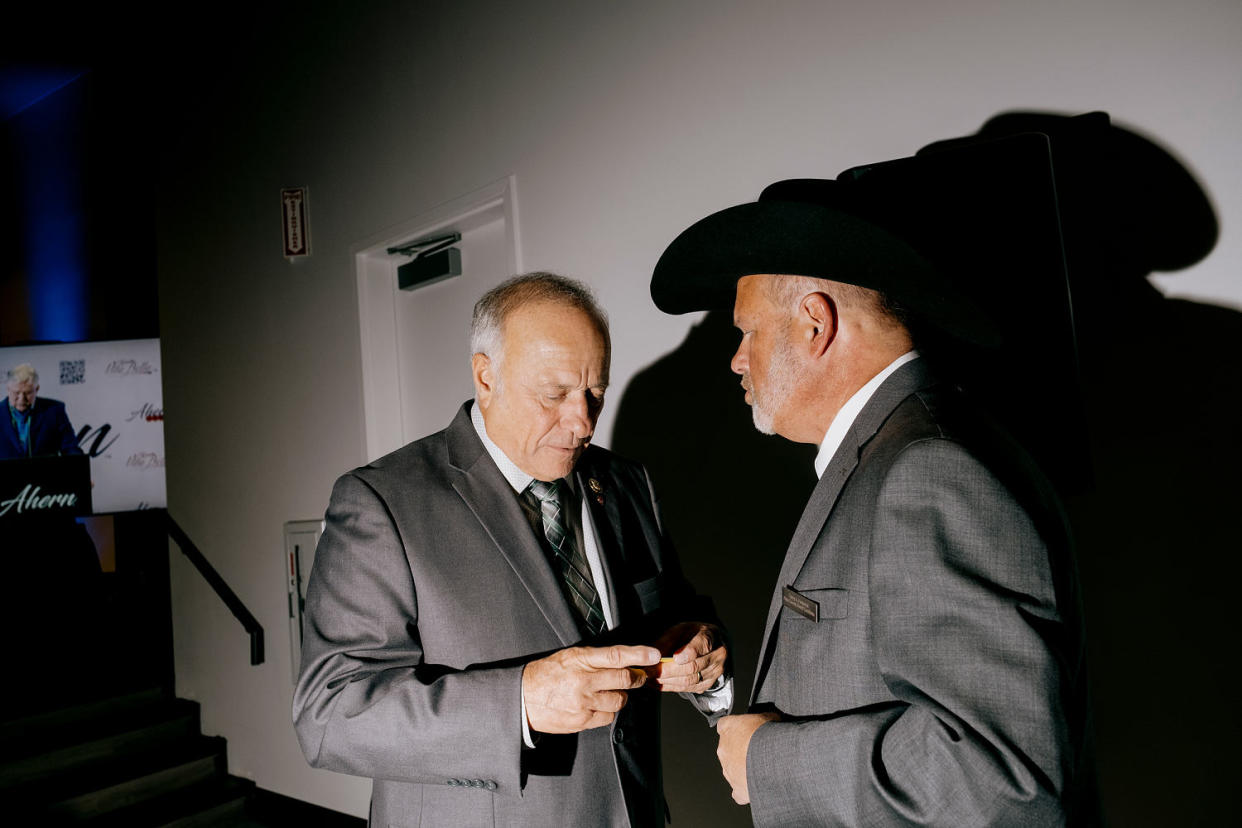 Former Rep. Steve King found a friendly audience at the CSPOA Conference. (Mark Abramson for NBC News)