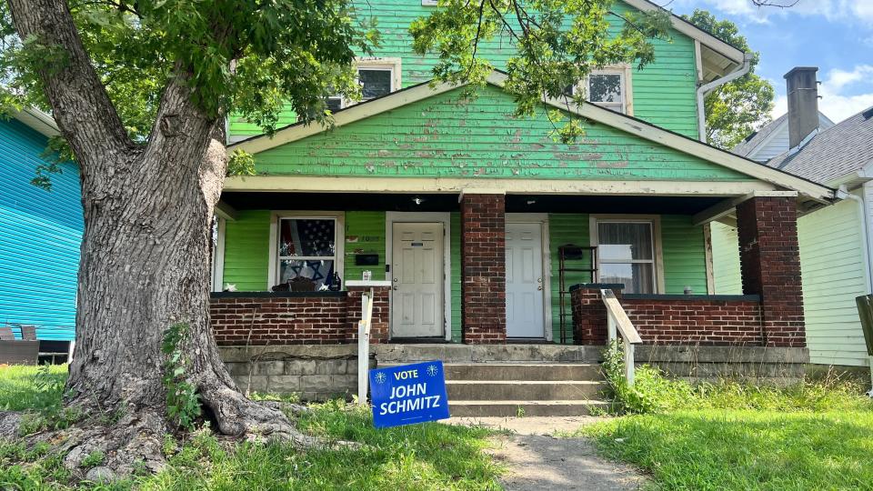 The FBI raided a home in Indianapolis on Wednesday afternoon.