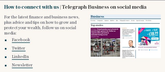 How to connect with us | Telegraph Business on social media