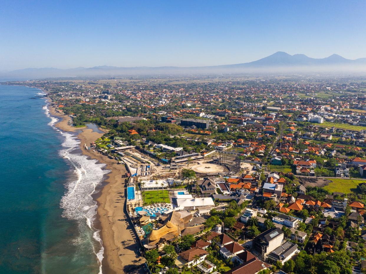 Pantai Berawa beach in Canggu, North Kuta in Bali, Indonesia