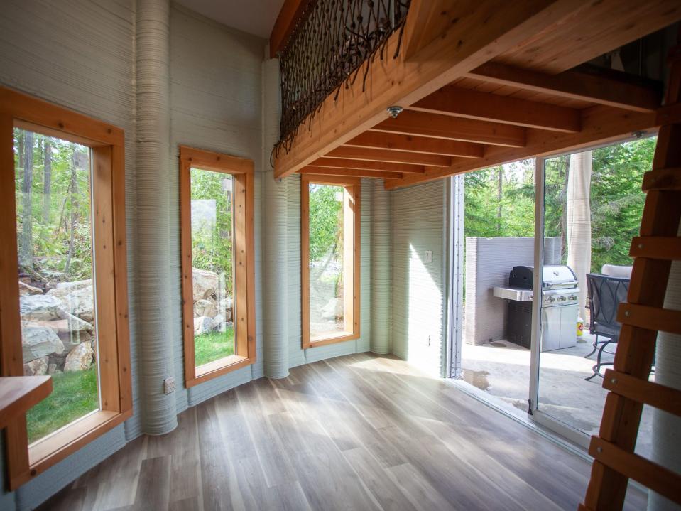 the interior of the Fibonacci House