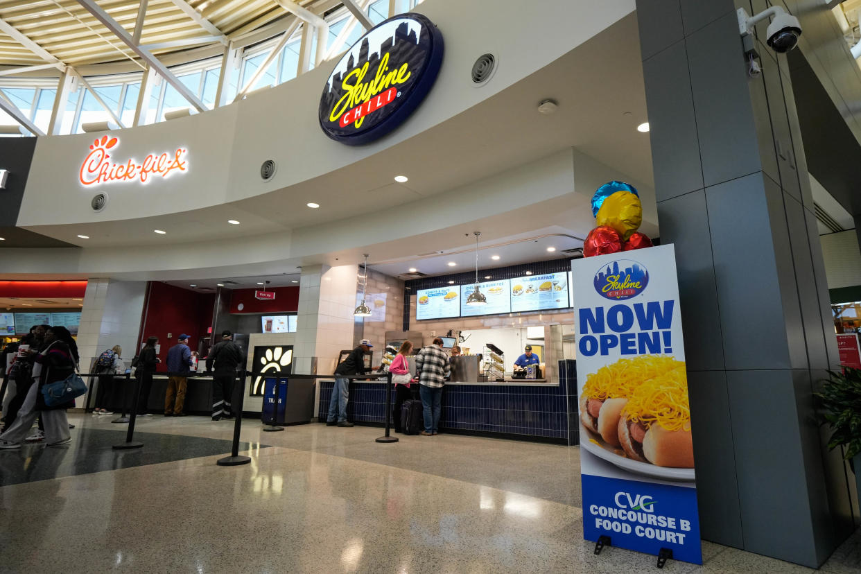 The Skyline Chili at CVG is now serving breakfast. Items include a breakfast coney, chilito, three-way and burrito.