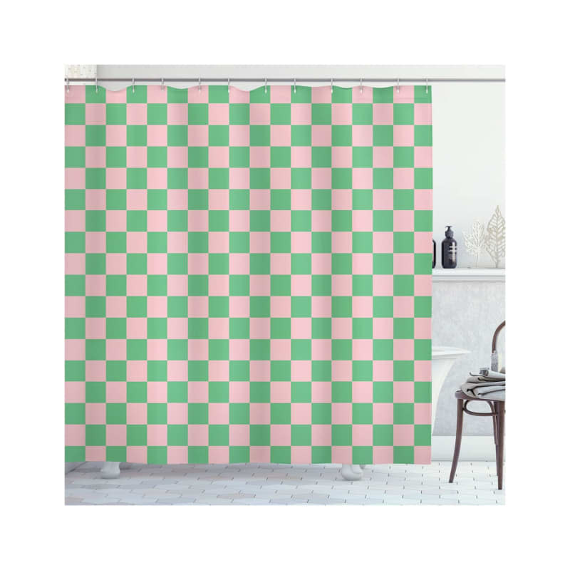 Ambesonne Checkers Game Shower Curtain