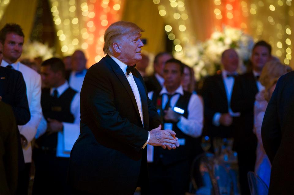 Former U.S. president Donald Trump attends the16th Annual Policemen's and Firefighters' Ball March 19, 2022 at Mar-a-Lago in Palm Beach.
