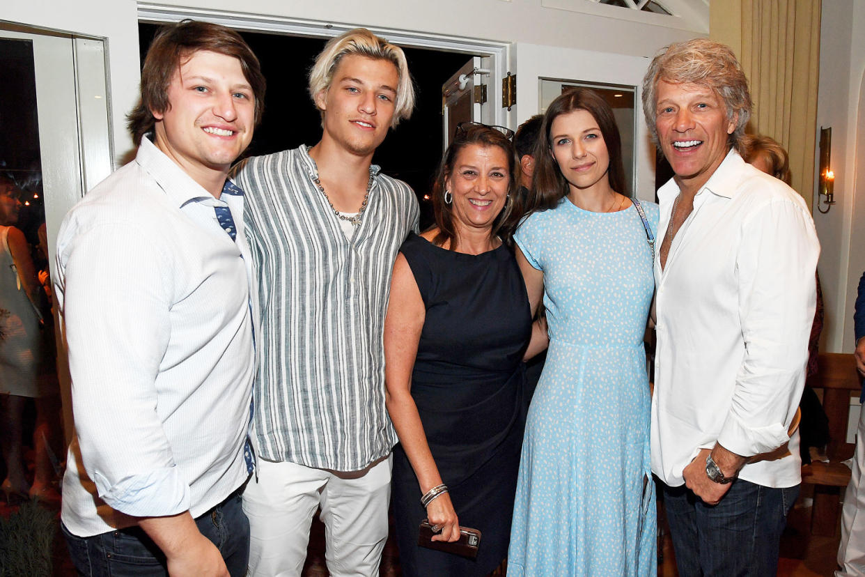 Jesse Bongiovi, Jacob Bongiovi, Dorothea Bon Jovi, Stephanie Bongiovi, and Jon Bon Jovi  (Kevin Mazur / Getty Images)