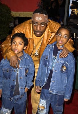 Coolio and sons at the Hollywood premiere of Warner Brothers' Harry Potter and The Chamber of Secrets