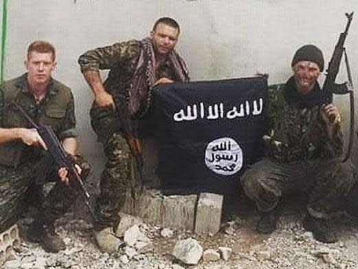 Joe Robinson, far left, was arrested while on holiday in Turkey: Supplied