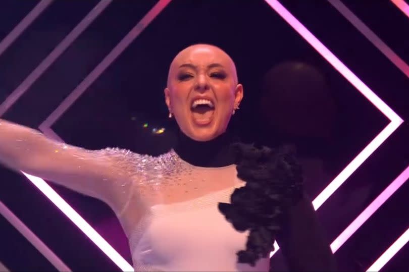 Amy made a surprise appearance during the Strictly 2023 final -Credit:BBC