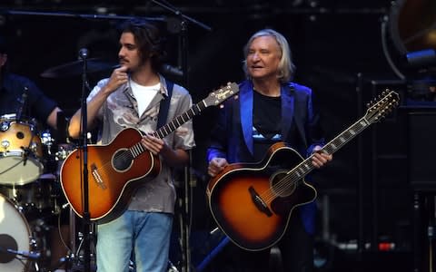 Deacon Frey and Joe Walsh of the Eagles - Credit: Harry Herd/Redferns