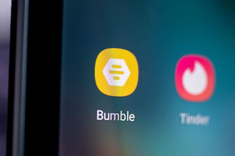 Bumble users can utilise a new "opening move" tool to set a question for their matches to answer as a way of starting the conversation. Fabian Sommer/dpa