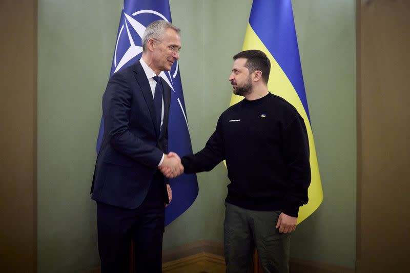 FILE PHOTO: NATO Secretary-General Jens Stoltenberg visits in Kyiv