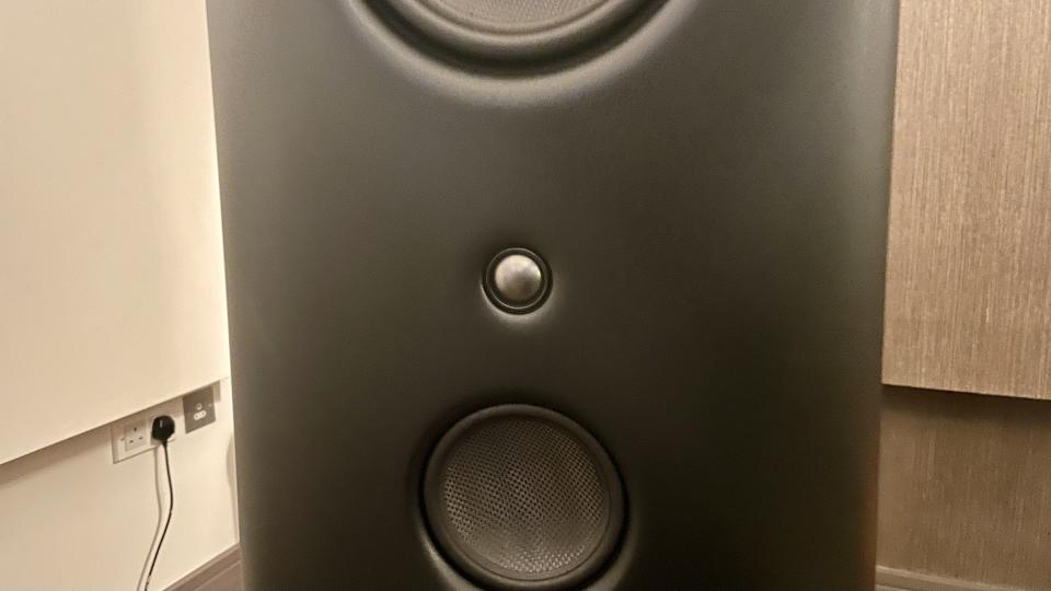 A close-up of the tweeter in Magico M7