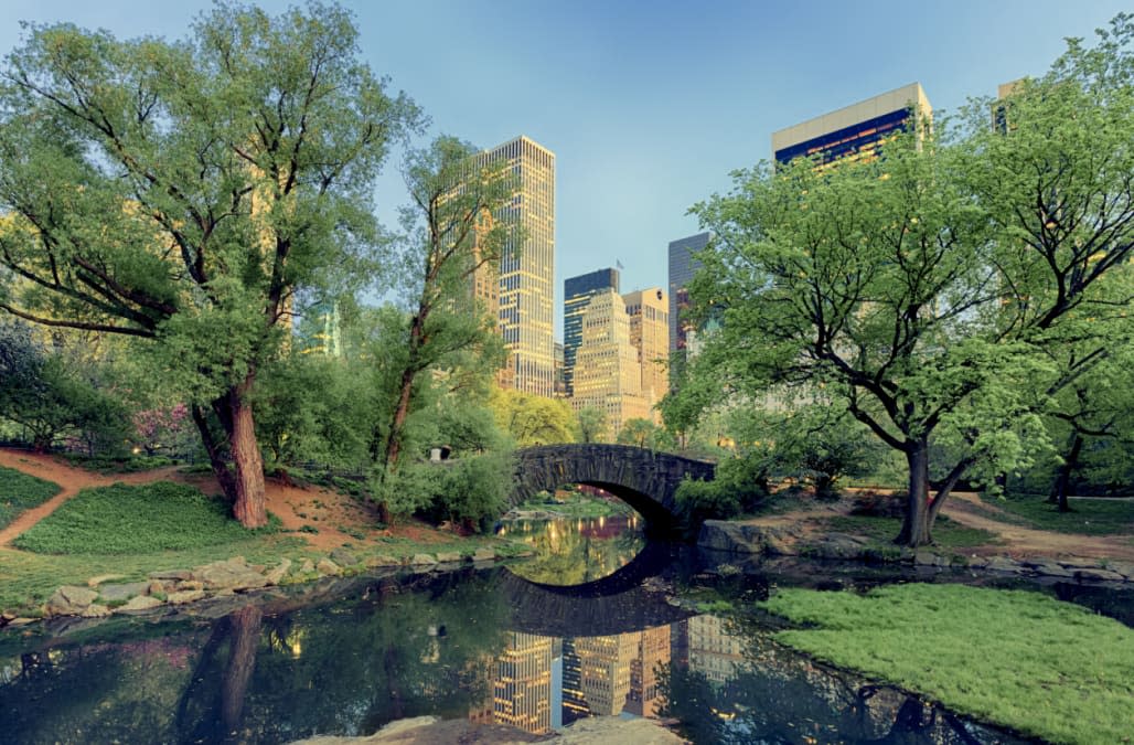 Gapstow Bridge in Central Park, New York City