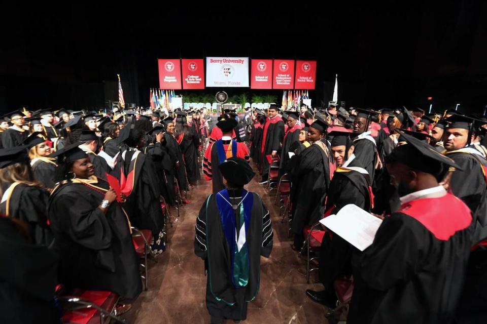 Barry University’s 2017 graduation ceremony was at the James L. Knight Convention Center on Saturday, May 6, 2017.