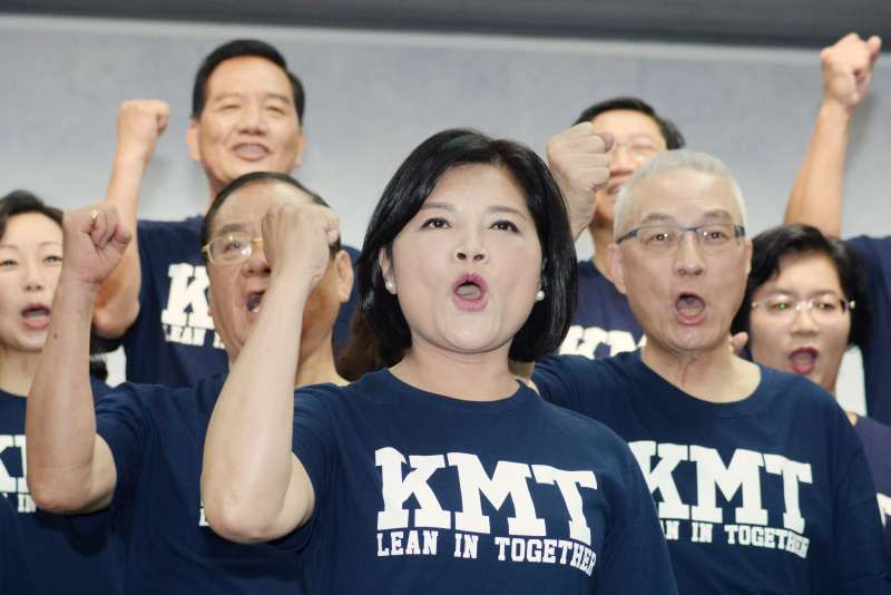 20180714-國民黨22縣市長候選人第一次合體造勢記者會，雲林縣長參選人張麗善。（甘岱民攝）