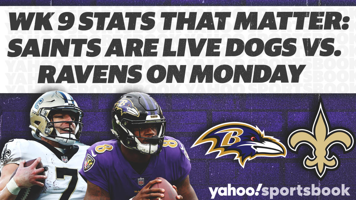 Betting: Saints are live dogs vs. Ravens on Monday