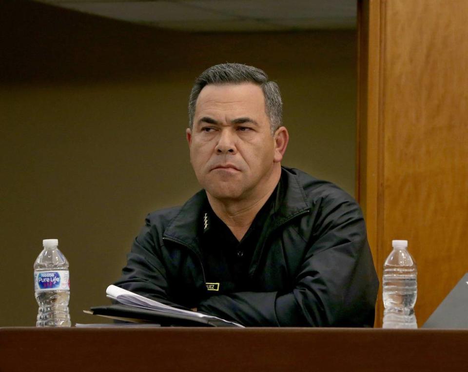 Hialeah Police Chief Sergio Velázquez, during a City Council meeting on Tuesday, Jan. 28, 2020.