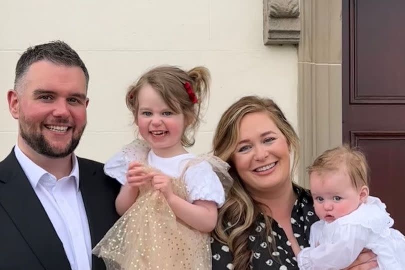 Eamonn posted a snap of his family at his grandchild's christening